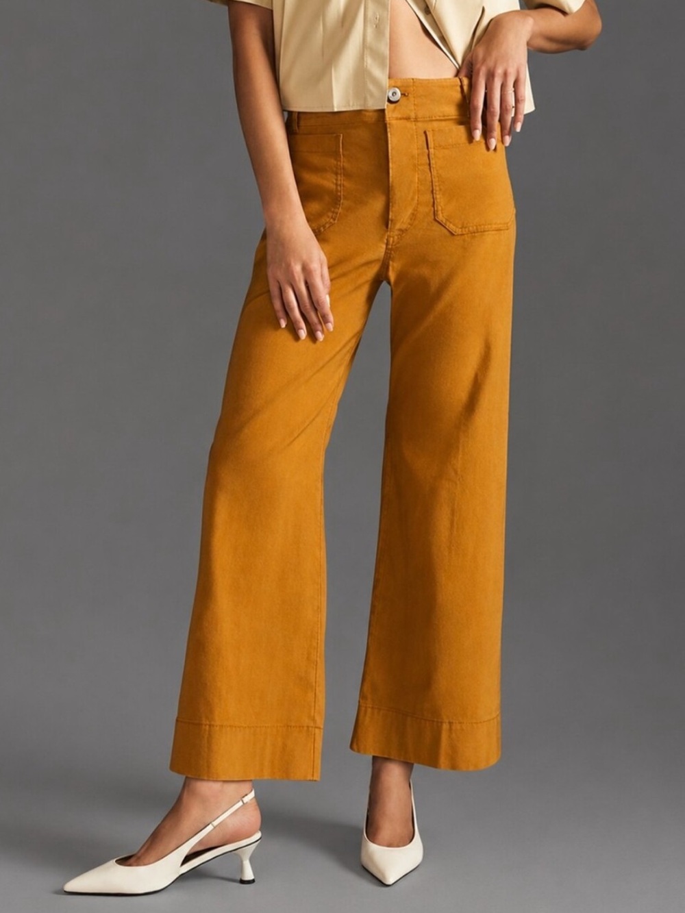 Maeve The Colette Wide-Leg Cropped Pants! 👖 - Picture 2 of 10